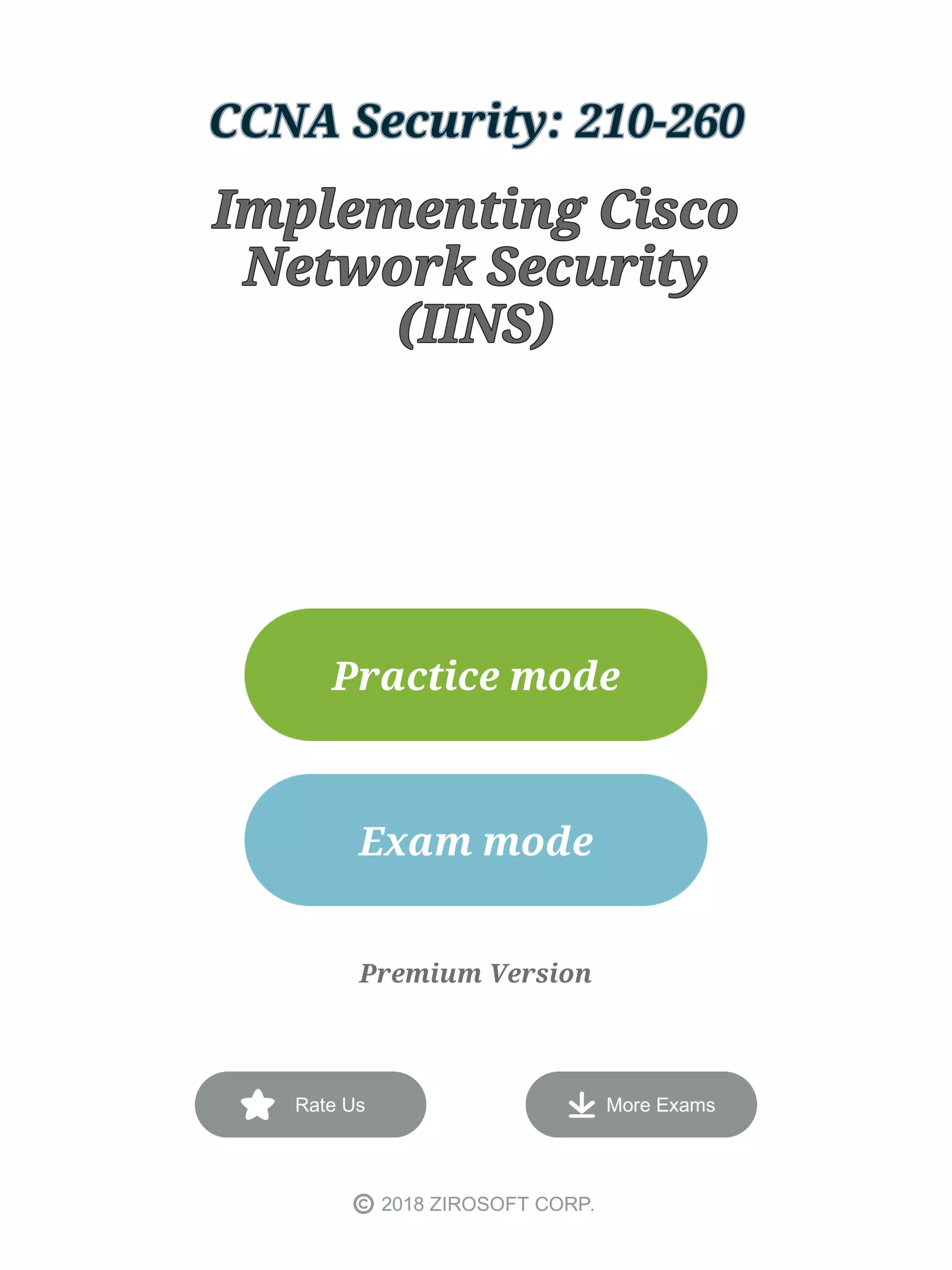 Cisco CCNA Security: 210-260 (IINS) Exam APK for Android Download