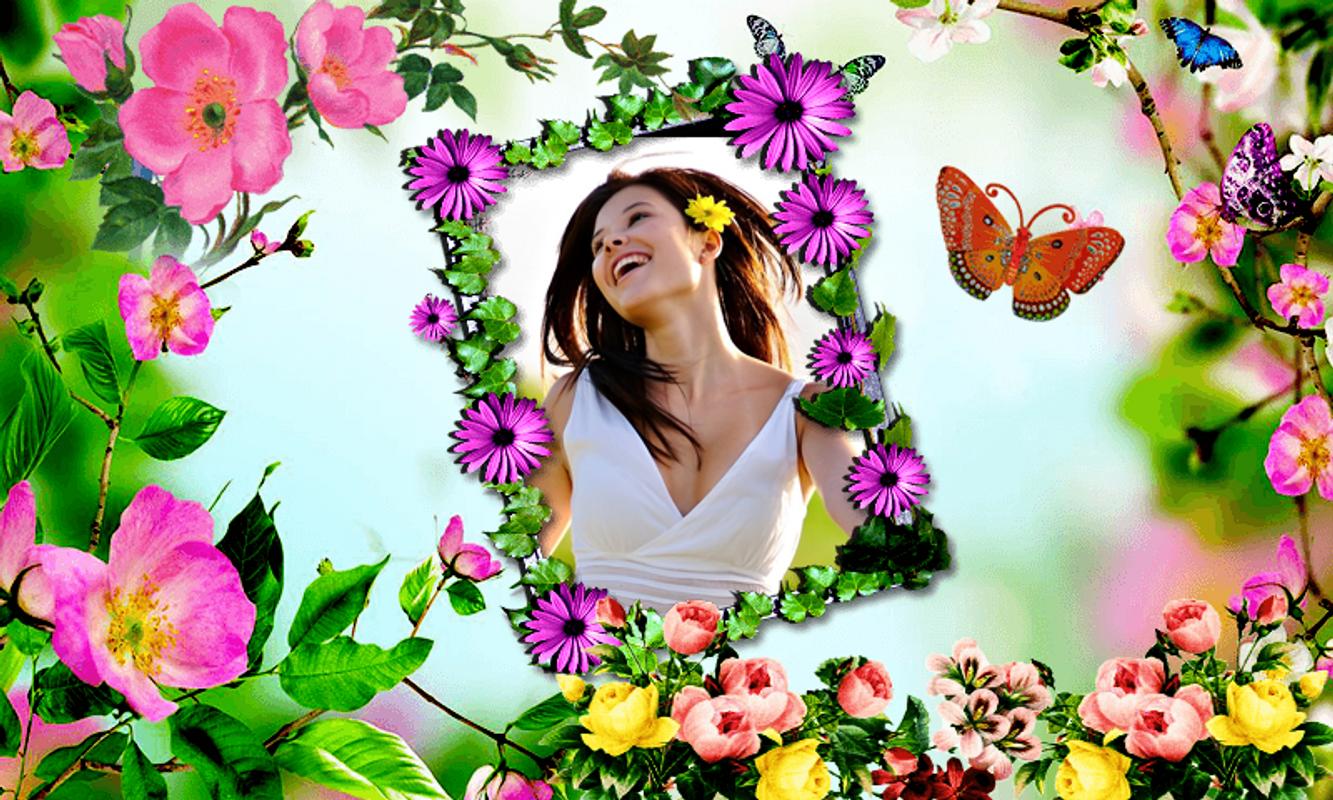Beautiful photo Flowers frames на андроид