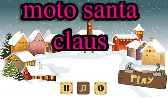 Santa Claus Moto Affiche