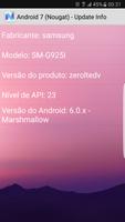 Info Atualização Android 7 capture d'écran 1