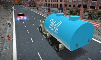 市牛奶供应卡车3D 截图 1