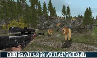 Ultime 4x4 Lion Chasse Sim Affiche