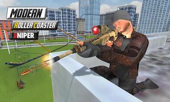 Modern roller coaster sniper poster