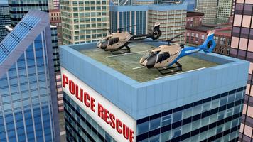 911 City Police Helicopter Rescue Mission 2018 الملصق