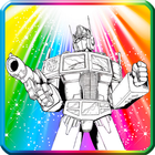 ikon Trans Robot Coloring Game Kids