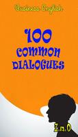 100 Common Dialogues- Business Affiche