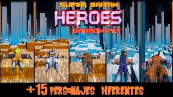 Super Saiyan Heroes Dragon Fly Affiche
