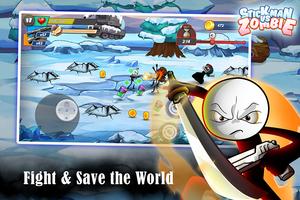 Stick vs zombie - Stickman warriors - Epic fight الملصق