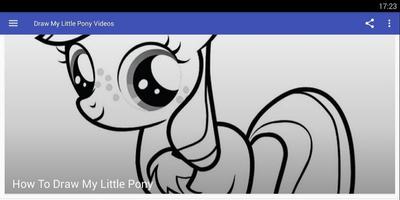 Draw Cute My Little Pony Videos Affiche