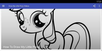 Draw Cute My Little Pony Videos Plakat