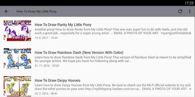 Draw Cute My Little Pony Videos اسکرین شاٹ 1