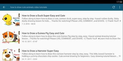 How To Draw Cute Animals Tutorial capture d'écran 1