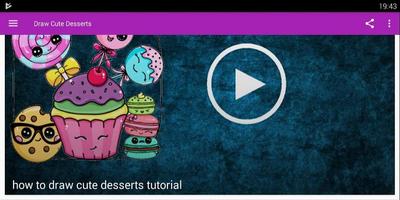 How To Draw Cute Desserts Tutorial Affiche