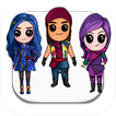 How to Draw Cute Disney Descendants Tutorial