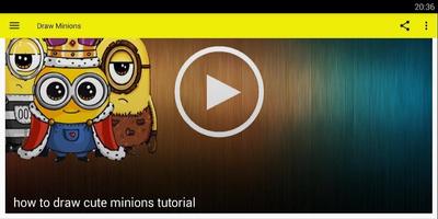 How To Draw Cute Minions Tutorial Affiche