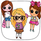 How To Draw Cute School Girls Tutorial icono