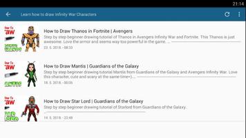 How To Draw Infinity War Characters imagem de tela 1