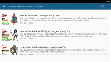How To Draw Infinity War Characters imagem de tela 2