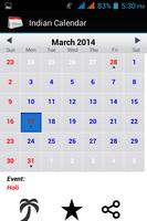 Indian Calendar 2014 screenshot 1