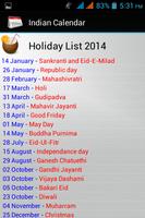 Indian Calendar 2014 screenshot 2