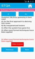 Software Testing Q & A capture d'écran 2