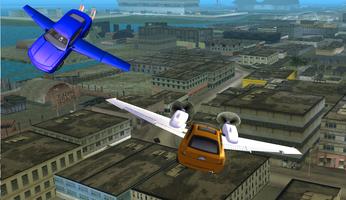 Stunt Jumping and Flying Car syot layar 1