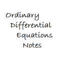Ordinary Differential Equations Notes APK