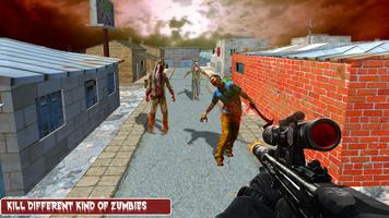 Zombie Vs Man survival shooting Affiche