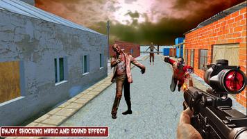 Zombie Vs Man survival shooting capture d'écran 1