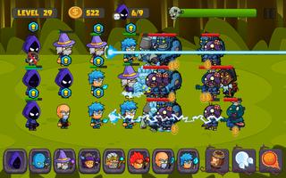 Zombies Defense vs Wizards Plakat