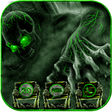 Vert zombi vengeance thème icône