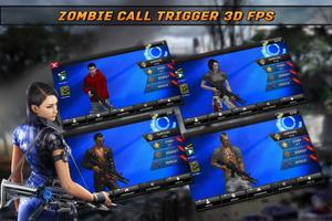 Zombie call trigger 3D FPS game imagem de tela 1