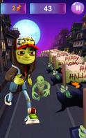 Zombie Subway Halloween Runners Affiche