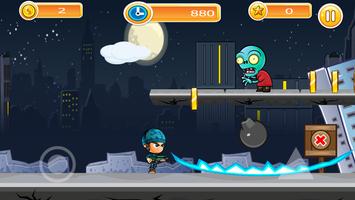 Zombie Jump Catchers Bob Run screenshot 1