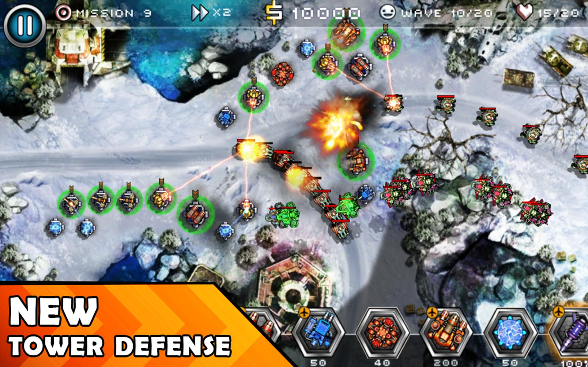 Включи обновление tower defense