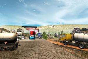 Oil Tanker Transport Hill Cartaz