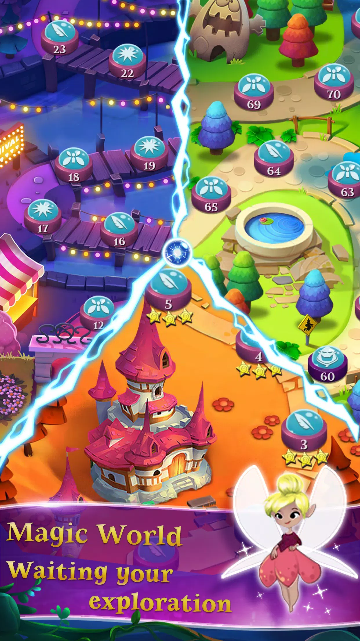 Jogo Bubble Witch Shooter Magical Saga no Joguix