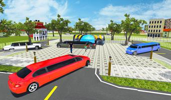 Limousine Taxi Games : Car Driver 3D Affiche