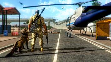 Commando Air Shooter in Mafia City Affiche