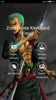 Zoro Pirate Keyboard Emoji Cartaz