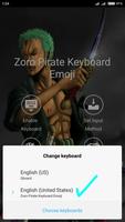 Zoro Pirate Keyboard Emoji capture d'écran 3