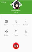 Fake Call from Mikasa স্ক্রিনশট 1