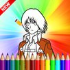 how to color attack on titan APK