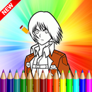 how to color attack on titan APK
