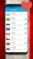 برنامه‌نما Canada VPN عکس از صفحه