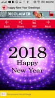 Happy New Year greeting 2018,new year greeting capture d'écran 1