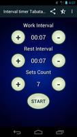 HIIT Interval timer Tabata Running Workout 2017 Plakat