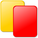 APK red yellow card