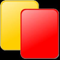 red yellow card poster