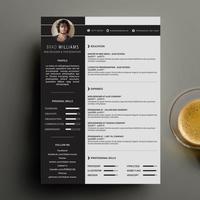 Resume Curriculum Vitae CV Affiche